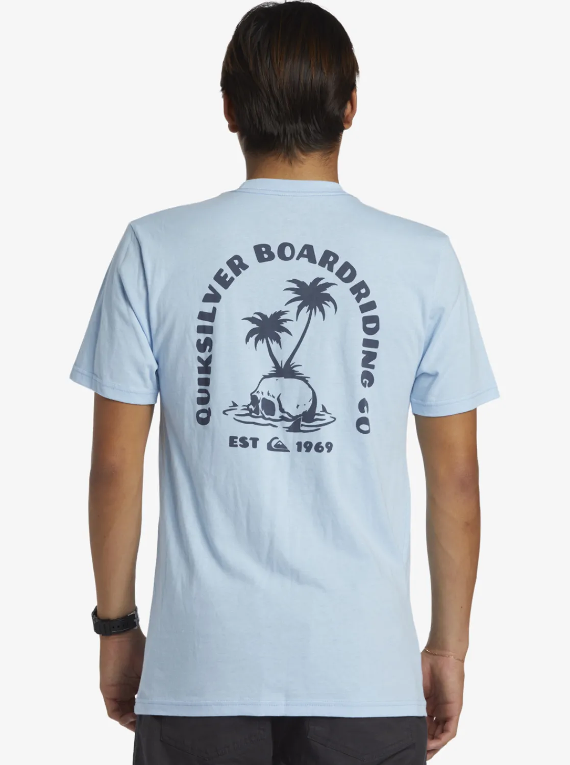 Quiksilver Skull Island T-Shirt Clear Sky Best Sale