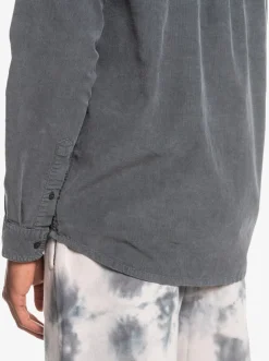 Quiksilver Smoke Trail Long Sleeve Shirt Iron Gate Cheap