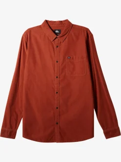 Quiksilver Smoke Trail Long Sleeve Shirt Baked Clay Cheap