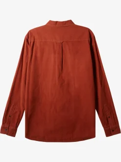 Quiksilver Smoke Trail Long Sleeve Shirt Baked Clay Cheap