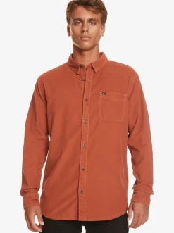 Quiksilver Smoke Trail Long Sleeve Shirt Baked Clay Cheap