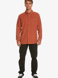 Quiksilver Smoke Trail Long Sleeve Shirt Baked Clay Cheap