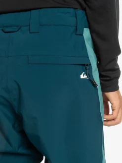 Quiksilver Snow Down Technical Snow Pants Majolica Blue Store