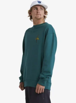Quiksilver Sof Sweatshirt Smoke Pine New