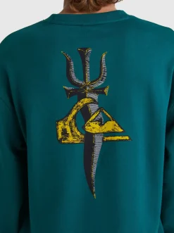 Quiksilver Sof Sweatshirt Smoke Pine New