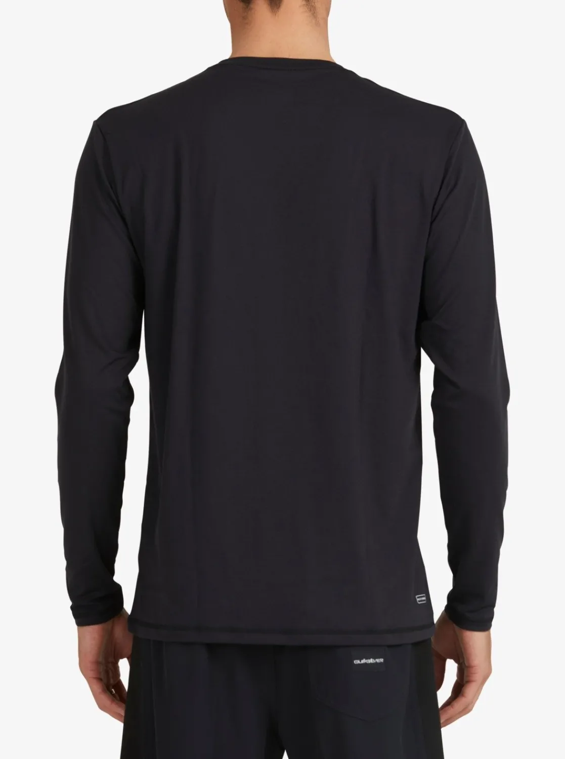 Quiksilver Solid Streak Long Sleeve Upf 50 Surf T-Shirt Black Hot