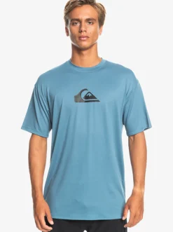 Quiksilver Solid Streak Short Sleeve Upf 50 Surf Tee Provencial Fashion