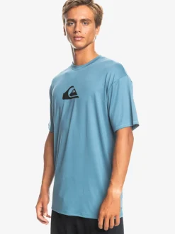 Quiksilver Solid Streak Short Sleeve Upf 50 Surf Tee Provencial Fashion