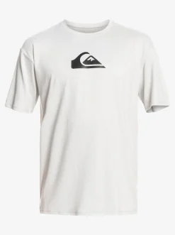 Quiksilver Solid Streak Short Sleeve Upf 50 Surf Tee Gray Violet Clearance