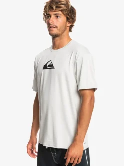 Quiksilver Solid Streak Short Sleeve Upf 50 Surf Tee Gray Violet Clearance