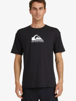 Quiksilver Solid Streak Short Sleeve Upf 50 Surf T-Shirt Black Clearance