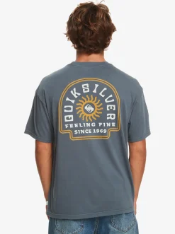 Quiksilver State Of Mind T-Shirt Dark Slate Flash Sale