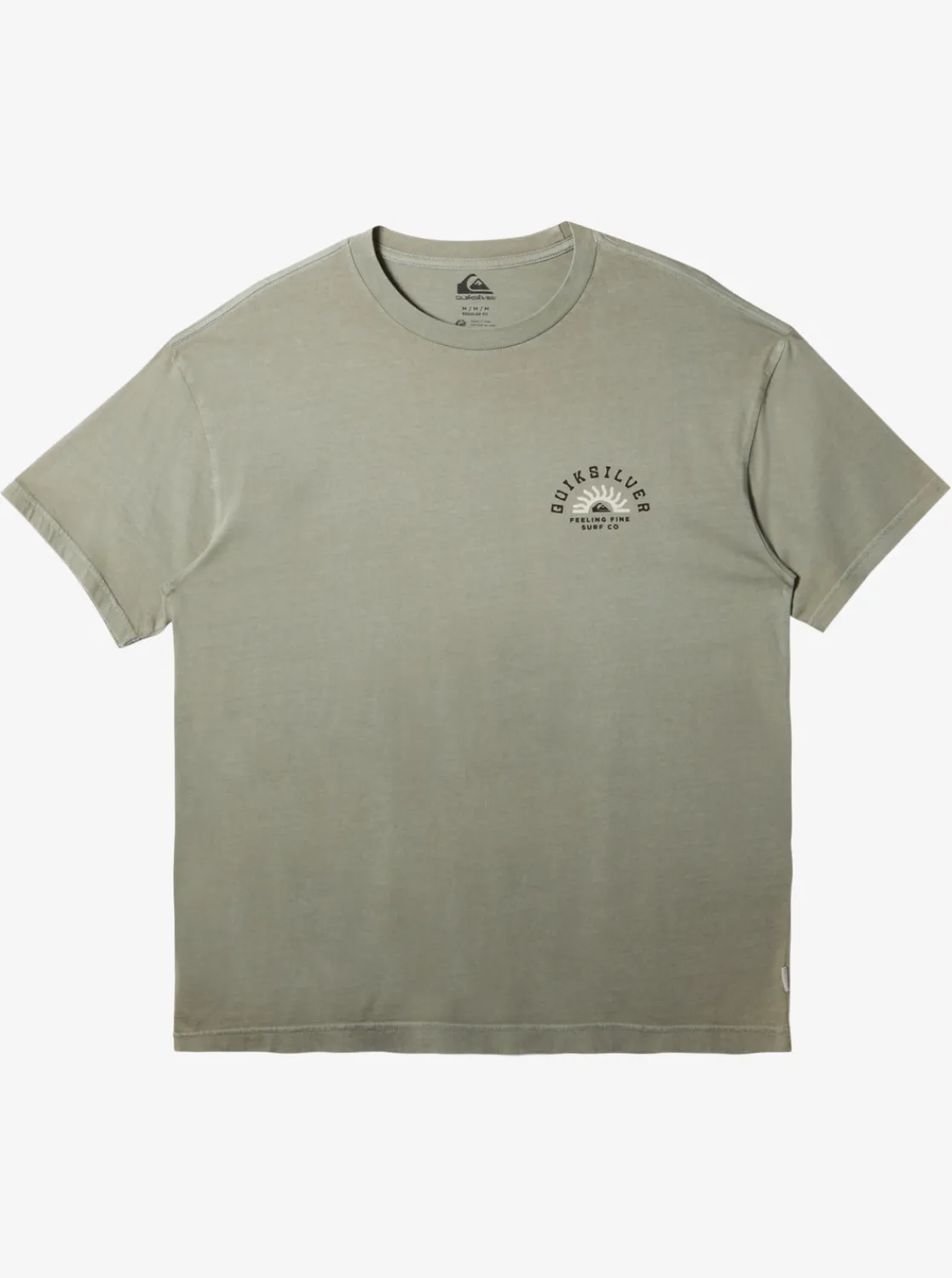 Quiksilver State Of Mind T-Shirt Iceberg Green Online