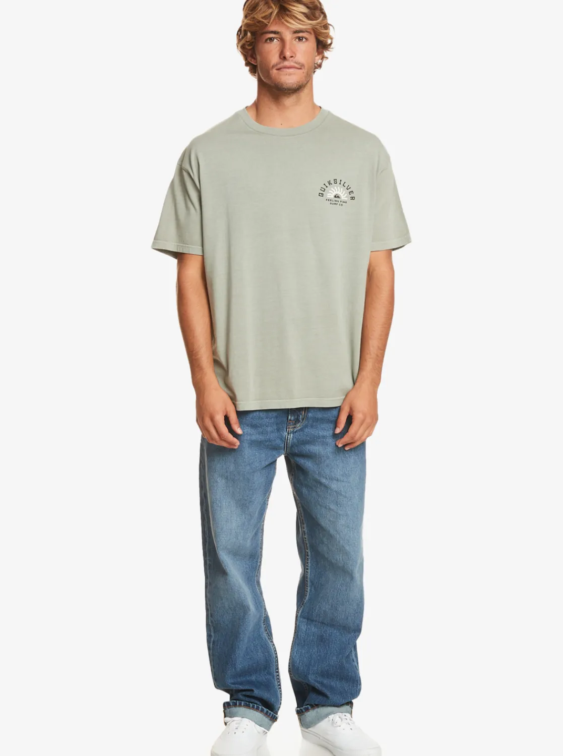 Quiksilver State Of Mind T-Shirt Iceberg Green Online
