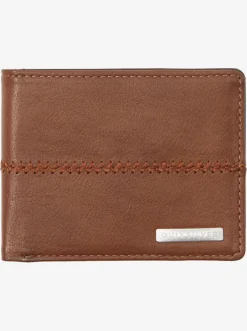 Quiksilver Stitchy Tri-Fold Wallet Chocolate Brown Store