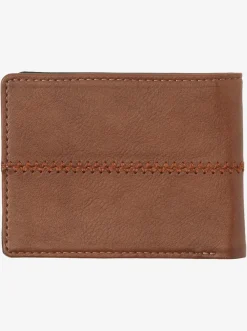 Quiksilver Stitchy Tri-Fold Wallet Chocolate Brown Store