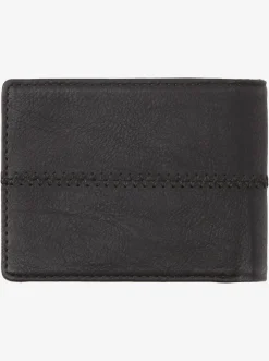 Quiksilver Stitchy Tri-Fold Wallet Black Black Discount