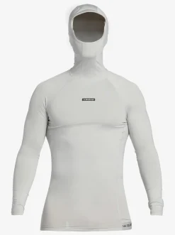 Quiksilver Storm Tripper Hooded Long Sleeve Surf Top Gray Violet Cheap