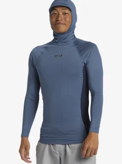 Quiksilver Storm Tripper Hooded Long Sleeve Surf Top Bering Sea Outlet