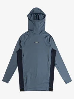 Quiksilver Storm Tripper Hooded Long Sleeve Surf Top Bering Sea Outlet