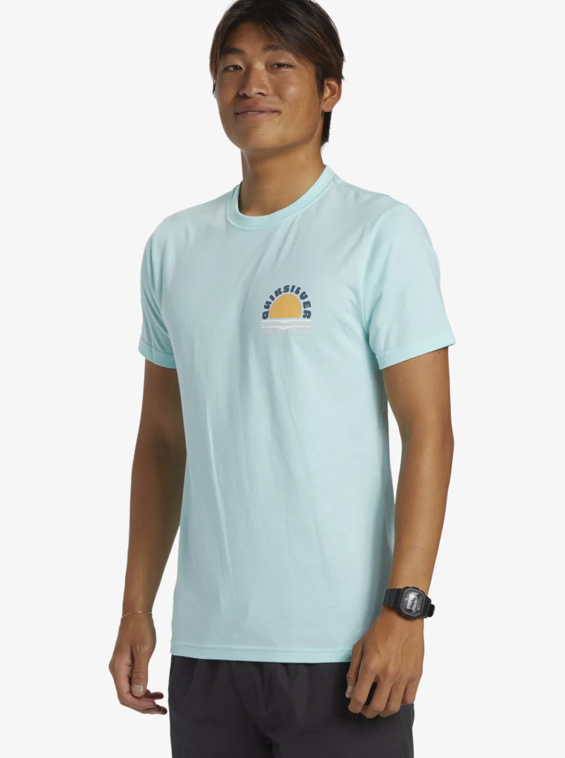 Quiksilver Sunset Dreams T-Shirt Beach Glass Heather Sale