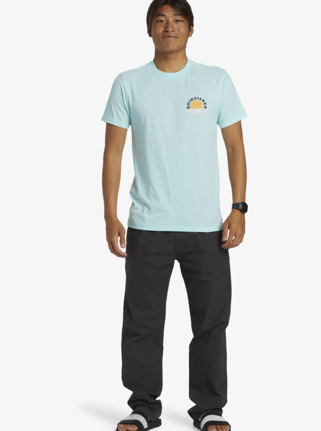 Quiksilver Sunset Dreams T-Shirt Beach Glass Heather Sale