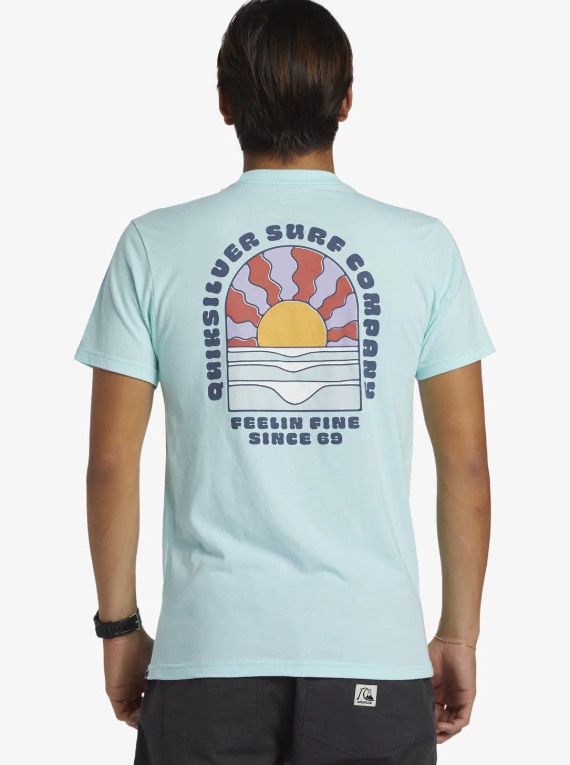 Quiksilver Sunset Dreams T-Shirt Beach Glass Heather Sale