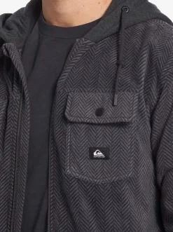 Quiksilver Super Swell Zip-Up Hoodie Black Super Swell Fashion