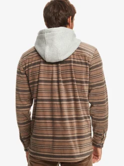 Quiksilver Super Swell Zip-Up Hoodie Major Brown Super Swell Plaid Online