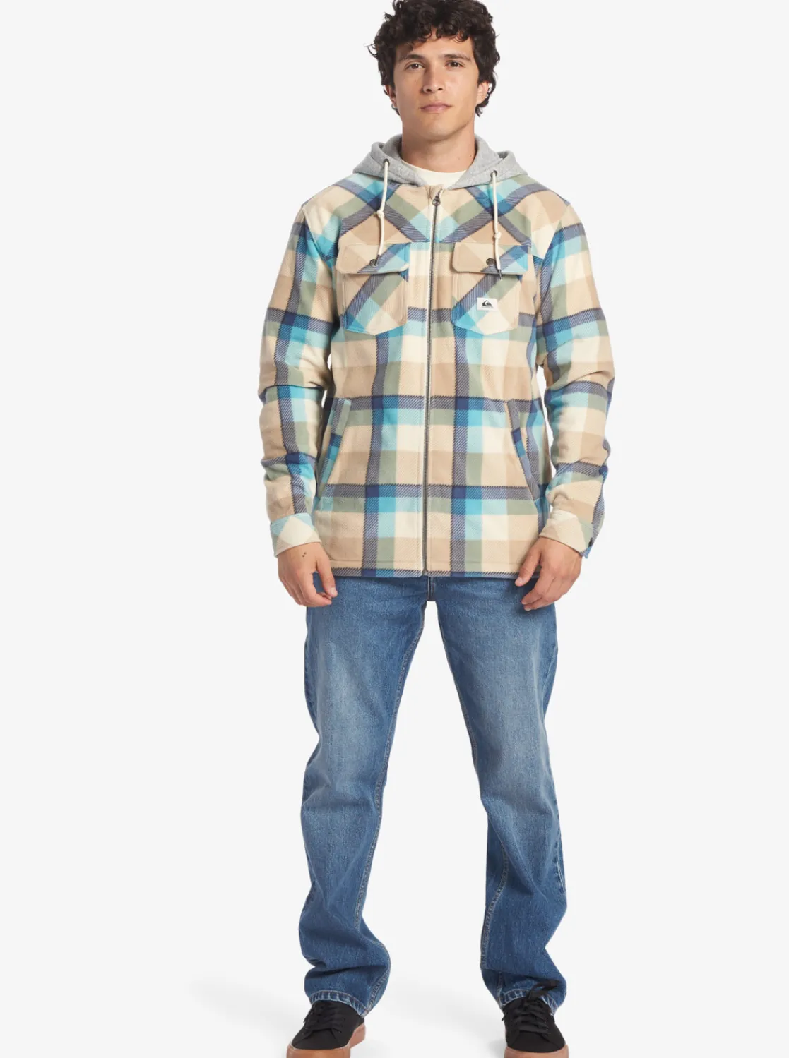 Quiksilver Super Swell Zip-Up Hoodie Birch Super Swell Best Sale