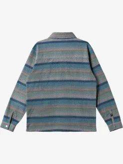 Quiksilver Surf Days Long Sleeve Fleece Shirt Reef Waters Surf Days Clearance