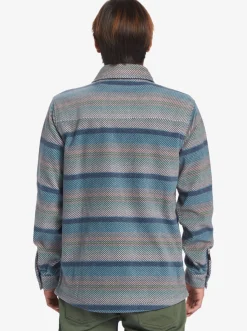 Quiksilver Surf Days Long Sleeve Fleece Shirt Reef Waters Surf Days Clearance