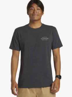 Quiksilver Surf Lockup T-Shirt Charcoal Heather Best Sale