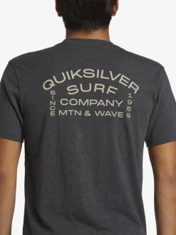 Quiksilver Surf Lockup T-Shirt Charcoal Heather Best Sale