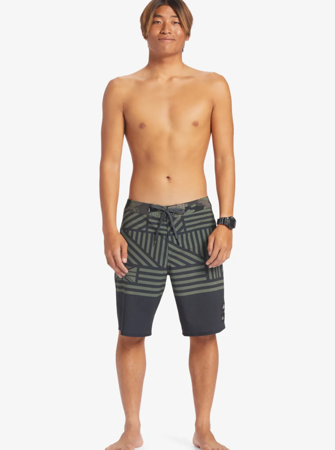 Quiksilver Surfsilk Hawaii Flag 20 20" Boardshorts Black Discount