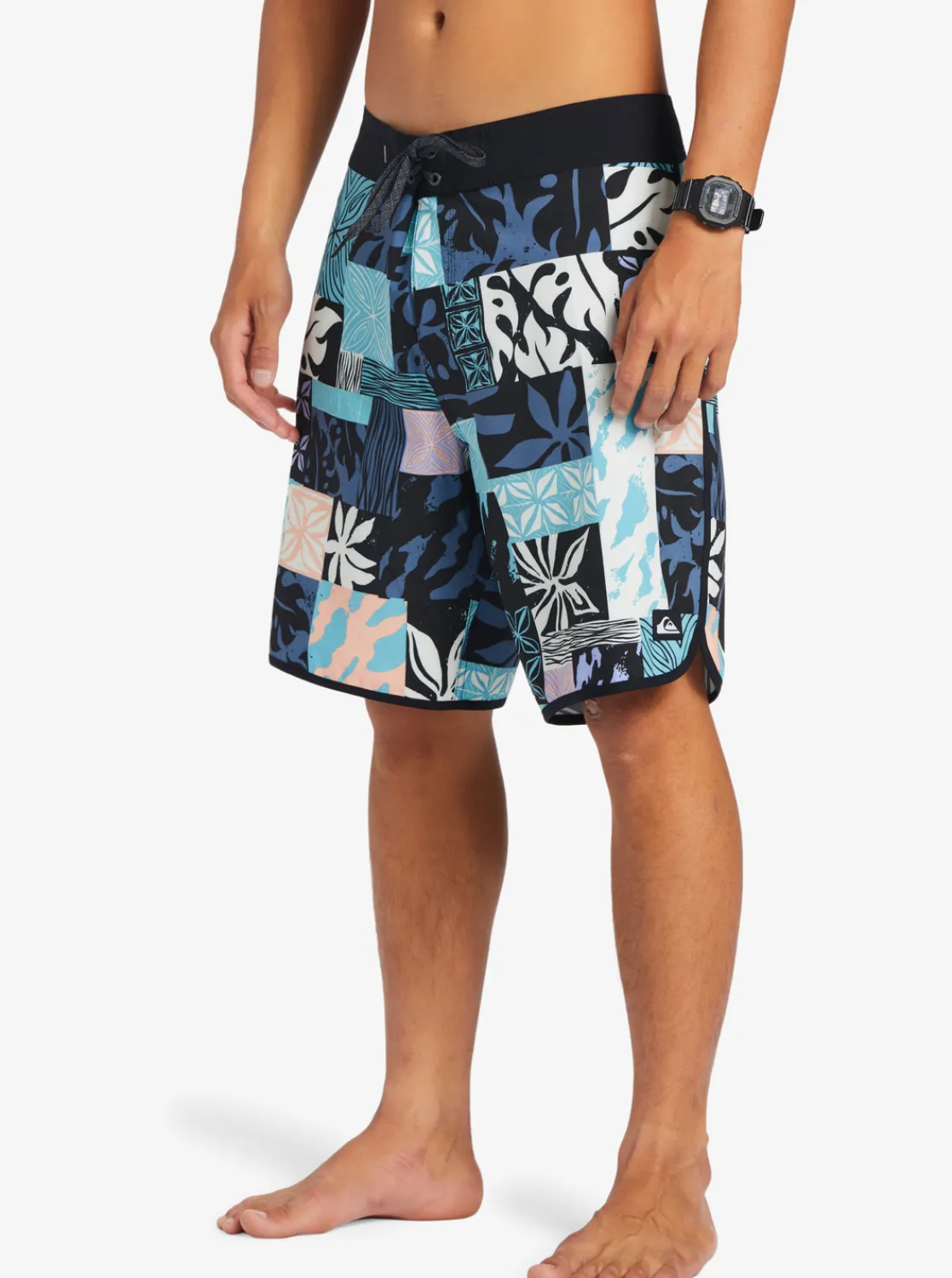 Quiksilver Surfsilk Hawaii Scallop 19 19" Boardshorts Black Outlet