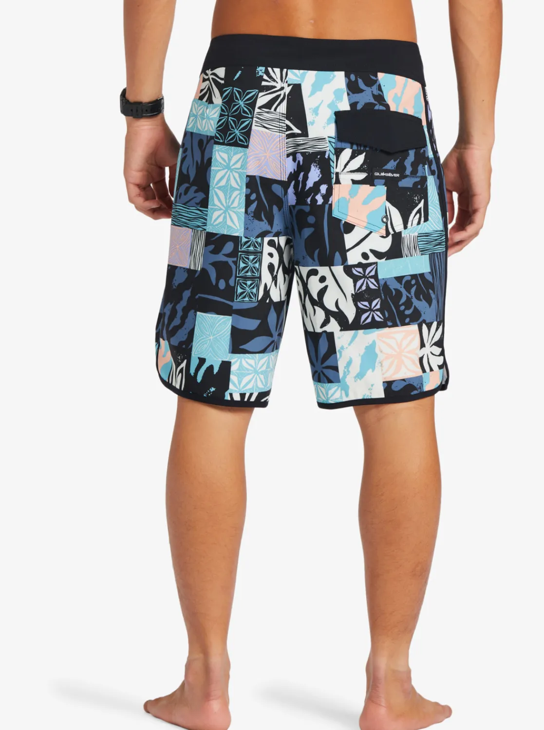 Quiksilver Surfsilk Hawaii Scallop 19 19" Boardshorts Black Outlet