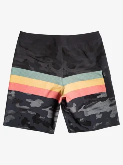 Quiksilver Surfsilk Hawaii Stripe 20" Boardshorts Black Flash Sale