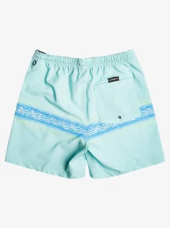 Quiksilver Surfsilk Mesa Stripe 17" Volleys Pastel Turquoise Best