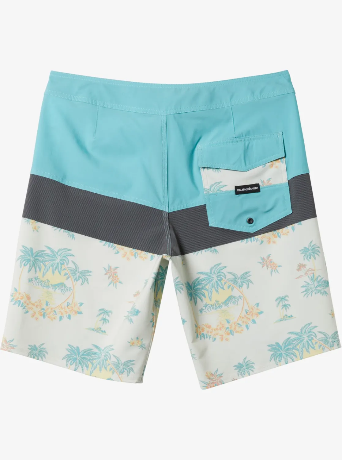 Quiksilver Surfsilk Panel 20" Boardshorts Snow White Palm Spritz Shop