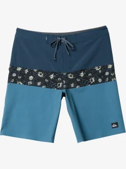 Quiksilver Surfsilk Panel 20" Boardshorts Aegean Blue Flash Sale