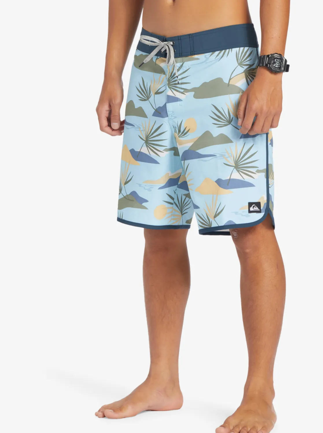 Quiksilver Surfsilk Scallop 19" Boardshorts Sky Blue Cheap
