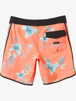 Quiksilver Surfsilk Scallop 19" Boardshorts Fiery Coral Fashion
