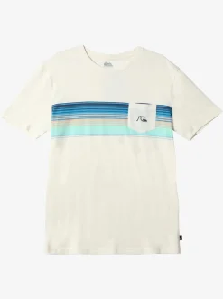 Quiksilver Swell Vision Stripe Pocket T-Shirt Gardenia Outlet