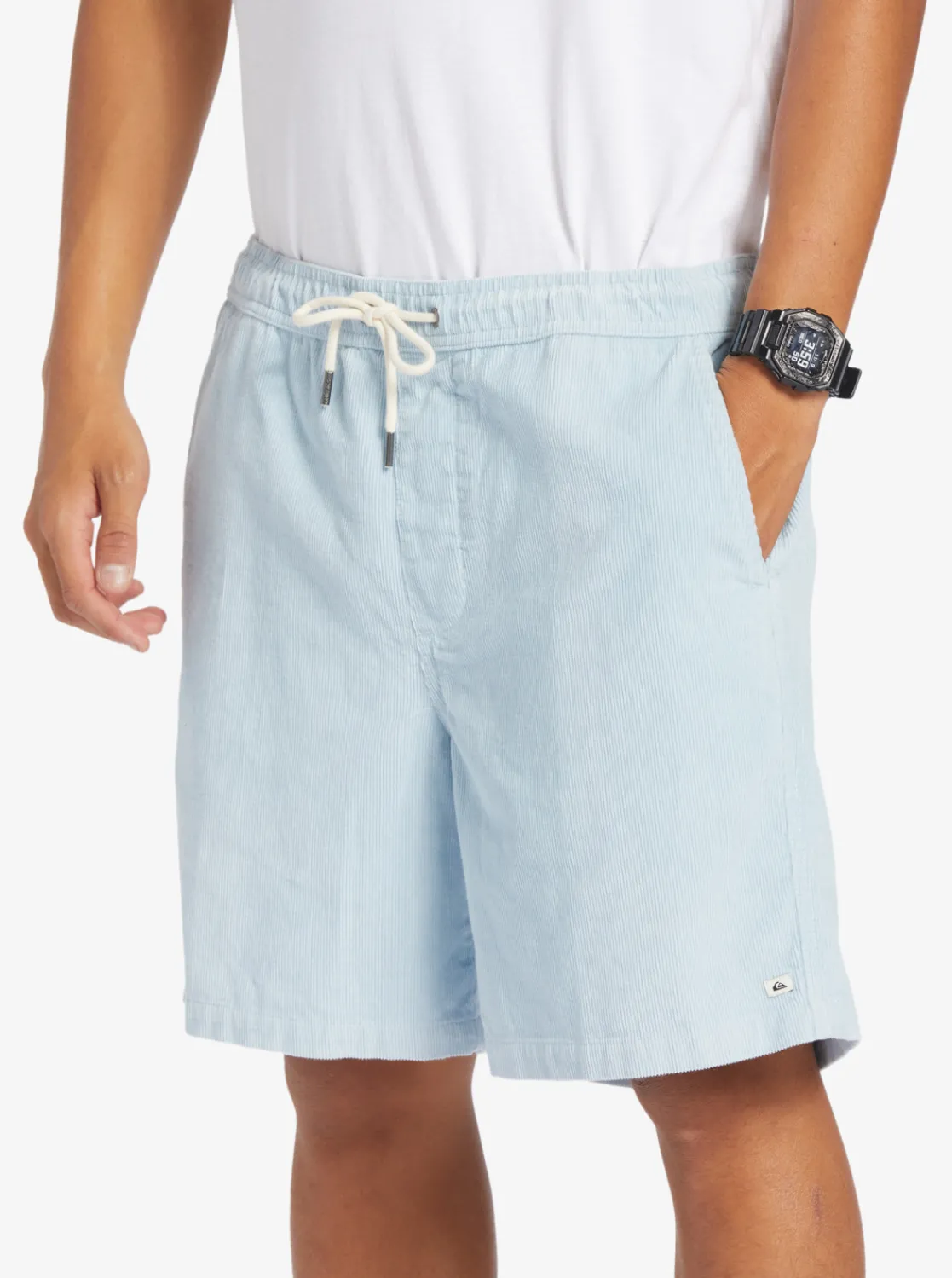 Quiksilver Taxer Cord Shorts Celestial Blue Discount