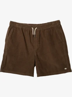 Quiksilver Taxer Cord Shorts Major Brown Cheap