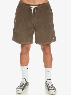 Quiksilver Taxer Cord Shorts Major Brown Cheap