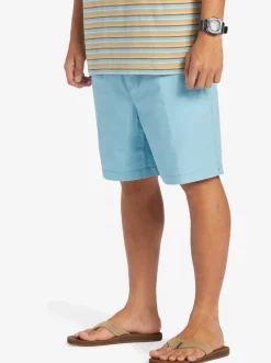 Quiksilver Taxer Elastic Waist Shorts Cameo Blue Fashion