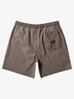 Quiksilver Taxer Elastic Waist Shorts Chocolate Chip Flash Sale