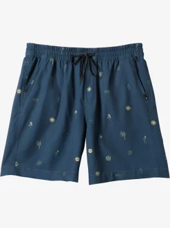Quiksilver Taxer Print 18" Amphibian Boardshorts Bering Sea Online